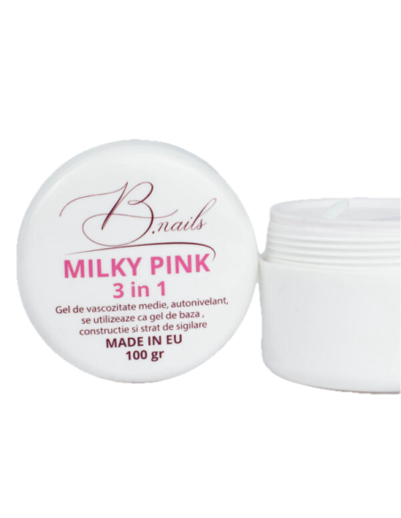 Gel unghii3 in 1 B.nails 30g Milky Pink