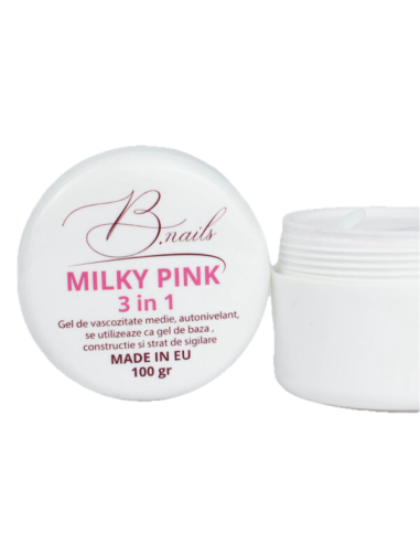 Gel unghii3 in 1 B.nails 50g Milky Pink