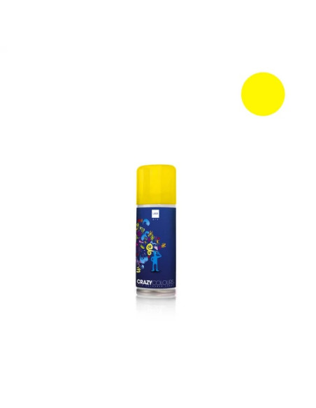Spray colorant pentru par CRAZY COLOURS - colorare temporara GALBEN
