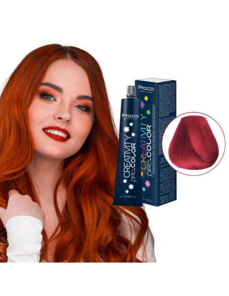 Vopsea par direct CREATIVITY PRO.COLOR 100 ml - ROSU