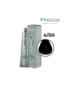 Vopsea de par profesionala fara amoniac SUPERB.COLOR 100 ml - Pro.Co - 4/00 CASTANIU NATURAL INTENSE