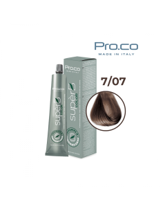 Vopsea de par profesionala fara amoniac SUPERB.COLOR 100 ml - Pro.Co - 7/07 TUTUN