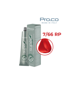 Vopsea de par profesionala fara amoniac SUPERB.COLOR 100 ml - Pro.Co - 7/66RP ROSU PUTERNIC3