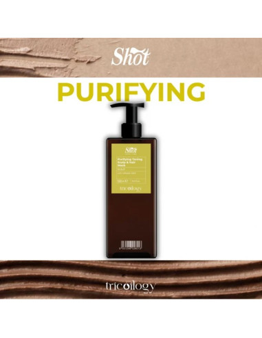 Mască tonifiantă purifiant pentru scalp TRICOILOGY SCALP PURIFYING – Shot – 500 ml