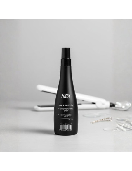 Termoprotector păr împotriva plăcii, ondulatorului, uscătorului și razelor solare