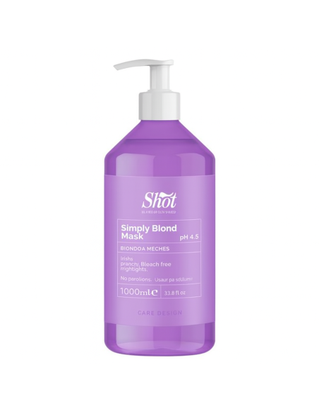 Masca pentru par blond SIMPLY BLOND - Shot - 1000ml Masca pentru par blond SIMPLY BLOND - Shot - 1000ml