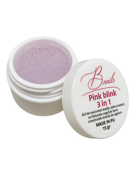 Gel unghii 3 in 1constructie autonivelant PINK B.nails 15g