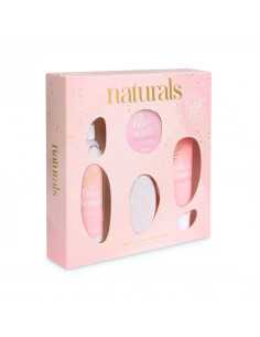 Set cadou femei Naturals - BATH & BODY ESSENTIALS (scrub corp + gel de dus + lotiune corp + piatra calcaie) 2