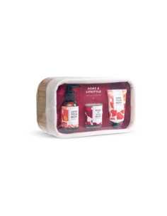 Set cadou LOVE YOUR BODY (gel de dus + lotiune corp + lumanare parfumata + cos bambus) 2