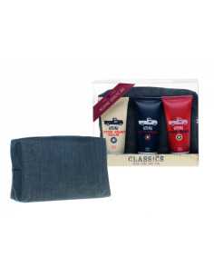 Set cadou barbati Classic TRAVEL KIT, (gel fata + gel de dus + aftershave + borseta)