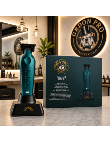Set combo masini tuns frizerie Gordon Vector Line PRO Green: clipper + trimmer + shaver