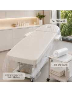 Cearceafuri tratamente corporale, rolă 50 buc - 160 x 200 cm – Labor Pro