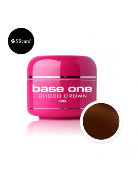 Gel uv Color Base One Silcare Clasic Choco Brown 36