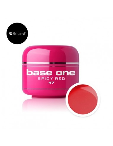 Gel uv Color Base One Silcare Clasic Spicy Red